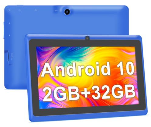 Haehne Tablet 7 Pulgadas, Android Tableta, 2G RAM 32GB ROM, Cámaras Duales, WiFi, Bluetooth,Azul