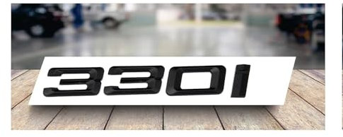 ontto ABS Auto Buchstaben Kofferraum Abzeichen Aufkleber Passt für BMW 3er F30 F31 F34 E90 E46 316i 318i 320i 325i 328i 330i 335i Emblem Logo Buchstaben Zahlen Briefe Aufkleber Zubehör Matte Schwarz