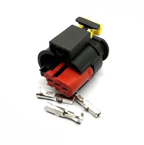 ANNBCDL 1/3 Pin 1,5mm Auto Wasserdicht Sensor VVT Stecker Motor Injektor Zündspule Anschlüsse 284426-1 284425-1(3 Pin,5 Sets)