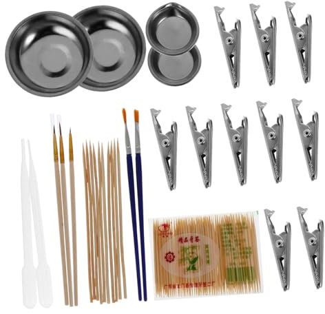 IWOWHERO 2juegos Herramientas para Pintura De Modelos De Juguete Kit De Spray y Pintura para Principiantes y Aficionados Incluye Placa De Mezcla De