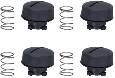 4 Stück Freischneider Knopf mit Feder 4006 710 4001 Kompatibel mit Aurocut C4-2 C5-2 für Stihl FS38 FSA65 FSA85 insgesamt 4 Sätze