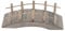 Vaguelly 1 Pièce Mini Pont en Arc en Bois Accessoires de décoration pour la Maison Mini- décoration pour Aquarium Petit Pont pour Jardin Ornements de Micro scène