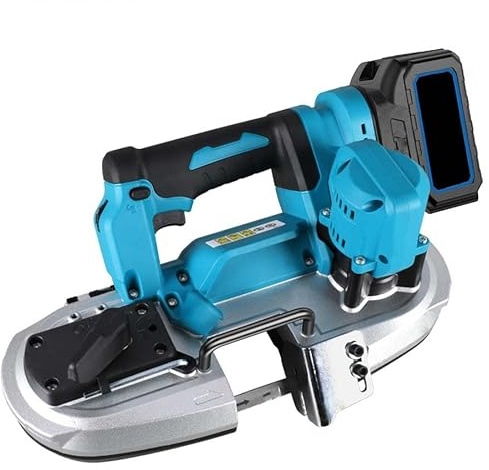 Cordless Band Saw 18V 4800RPM Reciprocating Saw for Wood and Metal Cutting, Quick-Change, LED Light, Lightweight Design