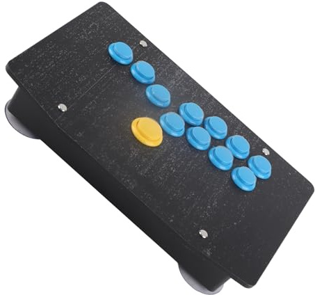 SENECESLI 12-Tasten-Fight-Stick mit Funktion für Spielekonsolen-PC, Breite Kompatibilität für NEO GEO, Anwendbar für die Meisten Kampfspiel-Enthusiasten