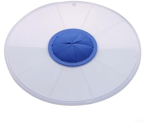 Food Safe Reusable Splash Guard for Mixing Bowls Works with Electric Mixers Hand Mixers and Manual Whisks to Minimize Cleanup Effort (Blue)