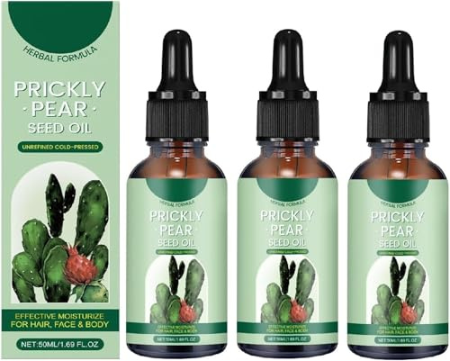Aceite de semillas de higo chumbo, aceite de cactus 100% natural prensado en frío, sérum facial nutritivo e hidratante para piel seca, reduce manchas oscuras y ojeras