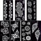 glaryyears 7 Sheets Flower Pendant Henna Tattoo Stencil Temporary Hollow DIY Drawing Body Makeup