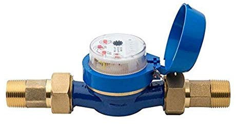 Contador de riego Hunter para programadores. Rosca macho 1. Incluye emisor de pulsos cada 10 litros. DN 25mm. Contador de agua que permite conocer lecturas del consumo de agua.