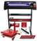 Vinyl Schneideplotter mit LED Folienplotter Schneideplotter Plotter inklusive 3 x Roland-Messer 38 x 38cm Transferpresse SignCut Software