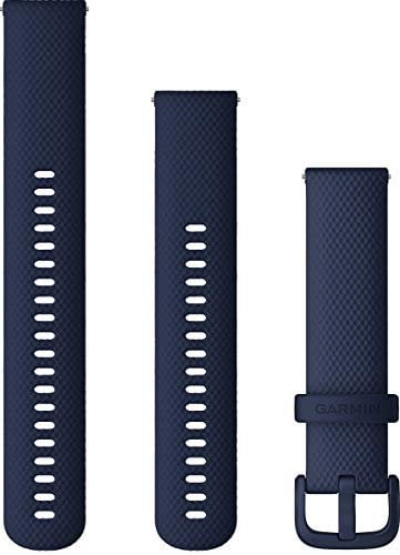 Cinturino Originale Garmin, 20mm, Sgancio rapido, Silicone, Navy