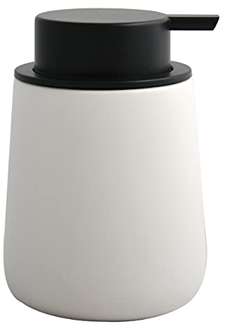 MSV Seifenspender Maonie Keramik Flüssigseifen-Spender 300ml matt weiß