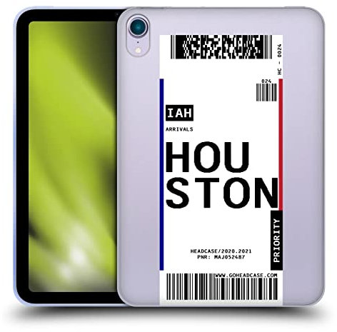 Head Case Designs Houston, Texas Kofferanhänger 2 Soft Gel Handyhülle Hülle kompatibel mit Apple iPad Mini (2021/2024)