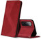 ZONNAVI Hülle für Samsung Galaxy S20 FE, PU Leder Handyhülle mit Kartenfächer Standfunktion, Flip Wallet Case Schutzhülle für Samsung S20 FE (Rot)