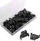 RUNCCI-YUN 50 Stück CR2032 3V Knopfzellen Batteriehalter,Vertikal 3 Pin CR2032 Batterie Halterung,Dip Typ CR2032 Lötmontagekabel,Batteriefach CR Schwarz