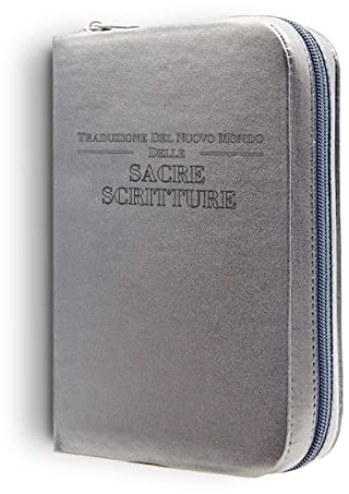 Custodia per Biblia in Italiano - Nuova edizione Traduzione del Nuovo Mondo - 3 misure - Bibbia Personalizzabile - con cerniera (Personalizzare nome, Mediano)