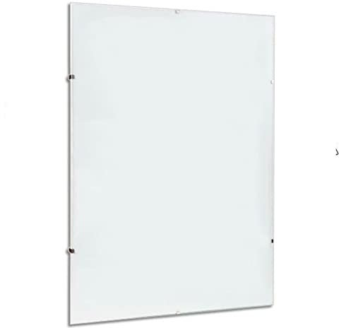 Decorspace Cadre mural avec plaque Crilex et support en MDF (40 x 50 cm) Transparent