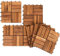 Herrselsam Holzfliesen Terrassenfliesen, 30x30 cm Holzfliesen aus Akazien Holz, 12 Latten Fliese 1m², Bodenfliesen geeignet als Terrassenfliesen und Balkonfliesen(44 Stück)