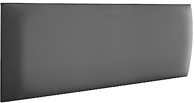 RAVIO Wandpaneele gepolstert | 3D Wandverkleidung mit Schaumstoff | Wandkissen als Kopfteil für Bett | Wanddekoration für Schlafzimmer, Kinderzimmer, Büro, Diele | (Soft 29 - Grau, 60x15 cm)