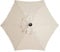 Replacement Parasol Covers 2.7 Meters 6 Ribs Parasol Replacement Canopy Garden Canopy,Anti-UV Large Umbrella Cover,Cantilever Parasol Top Fabric Cover for Garden Patio Yard Beach(White, 2.7 m/6 Ribs)