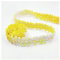 SHTGOI 10 Yards Pailletten Bänder Elastisch Glitzer Paillettenbesatz 2 cm Breite Paillettenband Trim 2-Reihiger Paillettenborte Stoffband für DIY Nähen Kleidung Handwerk Deko Gelb
