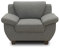 DOMO. collection Sessel Panama, Polstersessel, Einzelsessel, Sofa Garnitur, 3-2-1 Sessel, 91 x 108 x 80 cm (TxBxH), dunkelgrau