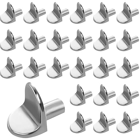 25 Stück Regalbodenträger, Möbel Regal Stifte regal einlegeboden halterung, L Form Regal Pins Support Regalbodenhalter, Regalhalterung Schrankmöbel Regalstifte für Bücherregale Schränke Küchenschrank