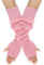 Surakey Winter Gestrickte Handschuhe für Damen, 1 Paar Fingerlose Armstulpen Feinstrick lang Handwärmer Stulpen, Warm Strick Handschuhe Pluswärmer Handstulpen Armwärmer Stulpen für Damen,Rosa