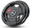 FK Sports Olympic Weight plates Rubber Coated Cast Iron Weights, 2 Inch opening, 2.5kg, 5kg, 10kg, 15kg, 20kg, 25kg, Black Tri grip Barbell Plates, Weight Plates for 2 barbell, Sold in Pair (25 kg)
