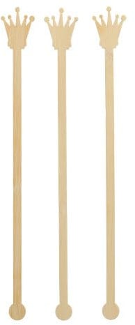 PAPSTAR 1000 Getränke-Quirle, Bambus Pure 20 cm Crown