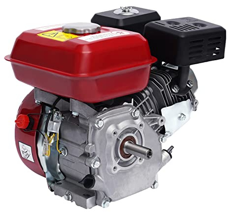 Benzinmotor, 7.5PS 4 Takt Standmotor mit Luftfilter, Zwangskühlsystem, 4000W Industriemotor, 3600rpm Motor Rasenmäher Schneefräse-Einzylinder
