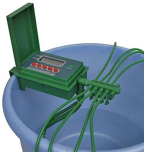 Sistema de riego automático con temporizador de riego