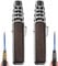 Brightfire Wiederaufladbares Feuerzeug, winddicht, gerade Taschenlampe, blaue Flamme, Jet-Turbinen-Feuerzeug, Taschenlampe, Butan, nachfüllbar, helles Feuerzeug, wiederaufladbar (2 x schwarz)