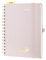 POPRUN Kalender 2025 Buchkalender Ringbuch mit Hardcover, ca. A5 (21,5 x 16 cm), 12-Monate-Terminplaner (Jan.2025-Dez.2025), Wochenplaner 2025 mit 100 GSM Elfenbeinpapier - Hellrosa