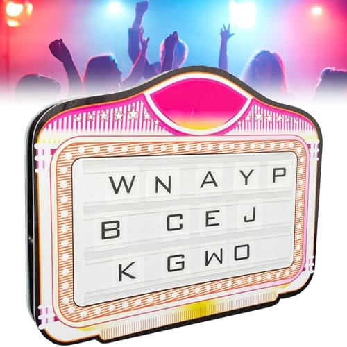 ELIKBH Handheld LED Letter Bottle Presenter Color Letter Billboard Light Personalised Light Up Sign For For Nightclub Parties Bars (Color : A)