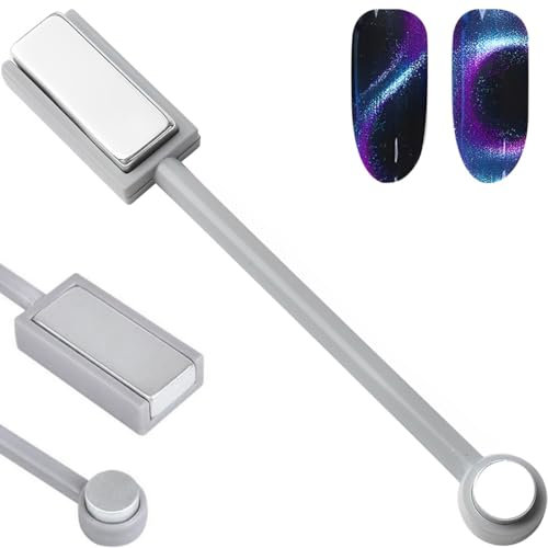 BLPRKOT Imán magnético ojo de gato bolígrafo, Magnético Stick herramientas de uñas polaco mágico para 3D Efecto de Ojo de Gato, Nail Art Herramientas para Uñas Polaco Polvo Ojo de Gato Gel