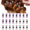 PLABBDPL Fermagli per Capelli con Strass Mini Fermagli per Capelli Fermagli per Capelli in Cristallo Accessori per Capelli Barrettes Copricapo per Donne Ragazze, 24 Pezzi, A