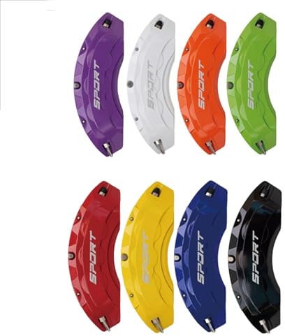 4pc Brake Caliper Covers Compatible Front Rear for Audi A4 A4L Accessories (Red)