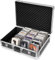 Trintion CD Storage Case - Holds 120 CDs, Portable Aluminium Media Holder With Handles and Lock for Albums, Games, Music - 56.5x40x17.8CM Water Resistant Box