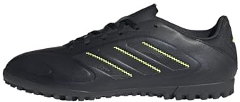adidas Unisex COPA Pure III Club Turf Football Boots, core Black/DGH solid Grey/Lucid Lemon, 44 2/3 EU