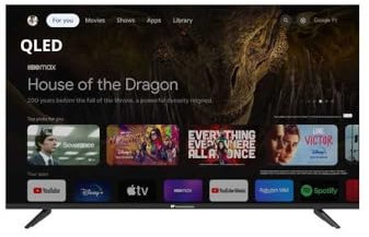 TV QLED UHD 4K - CONTINENTAL EDISON - 43'' (109 cm) - Smart Google TV - Wifi Bluetooth - 4xHDMI - 2xUSB - CELED43SGQLD24B6