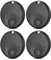 Taoxee Airtag,Tag Smart Tracker Air Smart Tag(iOS Only) 4er Pack Smart Air Tag GPS Tracker Schlüsselfinder für Rucksäcke,Reisegepäck,Lauter Piepton,Globale Ortung,Austauschbare Batterien Schwarz