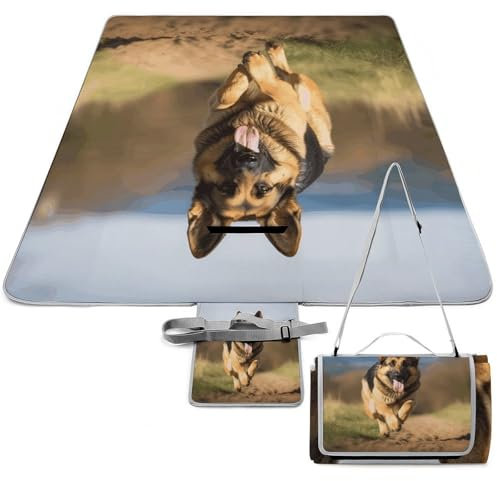 ADASGHBY Couverture de pique-nique imperméable pliable extra large pour la course à pied, le camping, le parc, les voyages