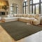 SIMPEX Teppich Wohnzimmer Grün 160x220 cm Kurzflor Teppich Waschbar, weich & rutschfest, modern einfarbiges Design für Wohnzimmer, Küche Schlafzimmer, & Kinderzimmer