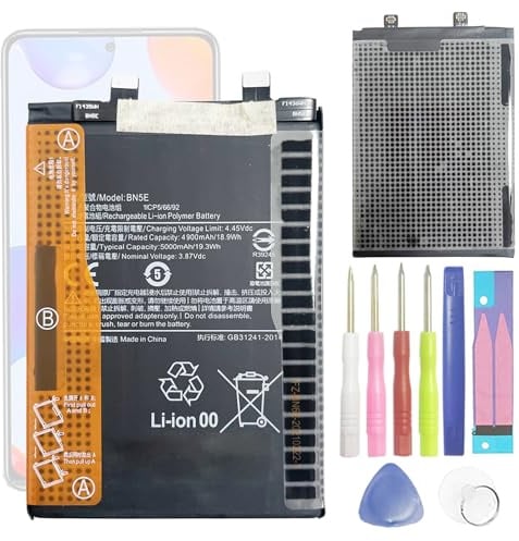 Aousavo BN5E Batterie de rechange compatible pour Xiaomi Poco X4 Pro 5G/Redmi Note 11 Pro BN5E