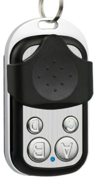 2 Pièces Telecommande Universelle Portail, 433.92 MHz Rolling Code Fixe Bip Portail Automatique Universelle sans Fil Télécommandes Garage à 4 Boutons pour Porte de Garage et Voiture