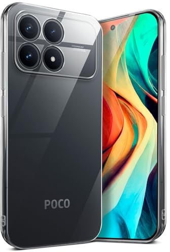 moex für Poco F8 Pro Hülle Durchsichtig, Silikon Handyhülle Transparent, Clear Case Ultra Slim, Backcover Schutzhülle Dünn, Silikonhülle Minimalistisch, Aero Case, Klar