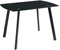 MOMMA HOME Mesa de Comedor - Modelo Karla - Color Negro/Negro - Material Cristal Templado/Metal - Medidas 120 x 80 x 75,5 cm