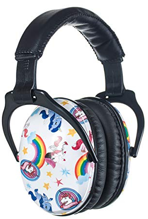 PROTEAR Kids Ear Defenders, Hearing Protection for Toddler Kids and Young Teens with Autism, Noise Reduction Safety Earmuffs Ideal for Fireworks, Concerts, Cinema(Unicorn)