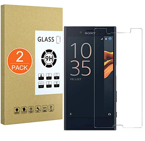 X-Dision [2 Pack Gehärtetes Glas Kompatibel mit Sony Xperia X Compact,[Ultrabeständig,Blasenfrei] Display Schutzfolie für Sony Xperia X Compact