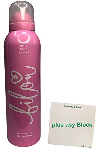 bilou Duschschaum Limited Edition 5 Years (200ml Flasche) + usy Block